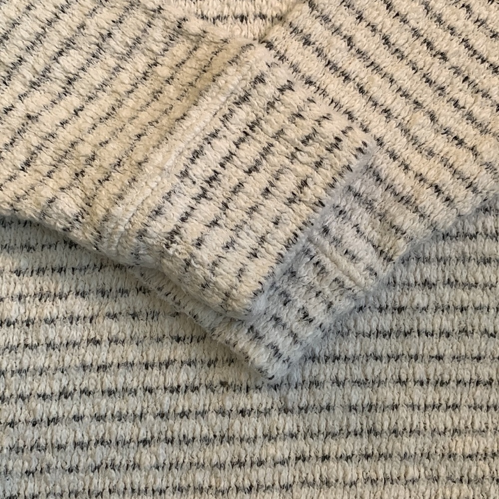 Lou & Grey for Loft cream/black cotton knit sweater. Size XS. Too small - Picture 3 of 8